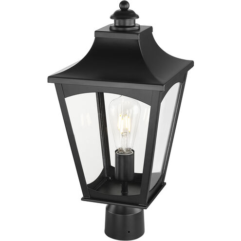 Curry 1 Light 19.5 inch Powder Coated Black Outdoor Post Lantern